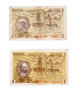 Note Prints: Spanish Civil War. Bills issued by the touwn council of Reus for local use (1937)