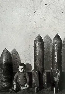 Spanish Civil War. German bombs launched over Madrid and that they didn't explode. SPAIN. Barcelona. Biblioteca de Catalunya (National Library of Catalonia)