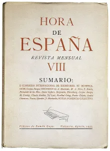 Lhorta Prints: Spanish Civil War. 'Hora de Espaa' (Hour of Spain)
