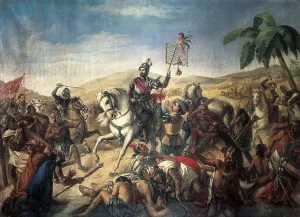 Banner Prints: Spanish conquest of Mexico (1520)