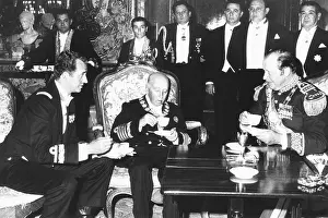 Monarchs Prints: Spanish dictator Francisco Franco (center)