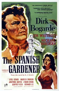 Bogarde Prints: THE SPANISH GARDNER, US poster art
