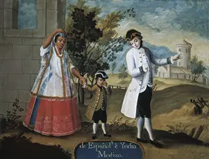 Half Caste Prints: From Spanish man and Indian woman