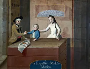 Paternal Prints: From Spanish man and mulata, Morisco