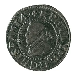 Coin Prints: Spanish real with portrait of Philip IV