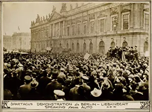 Germany Prints: Spartacus League demonstration in Berlin in 1918
