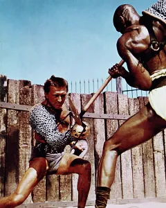 Trident Prints: SPARTACUS, from left: Kirk Douglas, Woody Strode, 1960