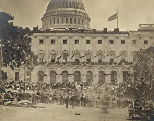 Armies Prints: Spectators at the Capitol for the Grand Review of the Armies