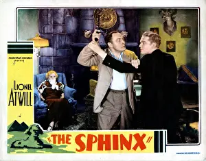 Sheila Prints: THE SPHINX, from left, Sheila Terry, Lionel Atwill, Theodore Newton, 1933