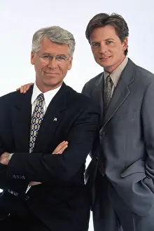 Michael J Prints: SPIN CITY, from left: Barry Bostwick, Michael J. Fox, (1996), 1996-2002