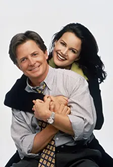 Michael J Prints: SPIN CITY, from left: Michael J. Fox, Carla Gugino, (1996), 1996-2002