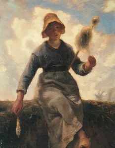 Clog Prints: The Spinning Girl, by Jean-Franois Millet