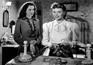 Rhonda Prints: THE SPIRAL STAIRCASE, from left: Rhonda Fleming, Dorothy McGuire, 1946