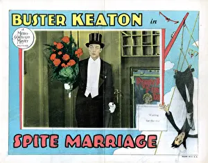 Bouquet Prints: SPITE MARRIAGE, Buster Keaton, lobbycard, 1929