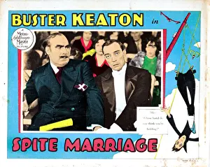 Tuxedo Prints: SPITE MARRIAGE, lobbycard, from left: Sydney Jarvis, Buster Keaton, 1929