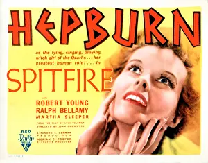 Hepburn Prints: SPITFIRE, US poster, Katharine Hepburn, 1934