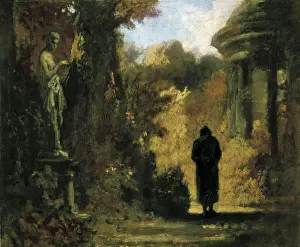 Philosophy Prints: SPITZWEG, Carl (1808-1885). The Philosopher in the Park