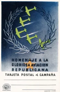 Civil Wars Prints: Spnaish Civil War (1936-1939). 'Homage to the Glorious Republican Air Force'