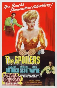 Wayne Prints: THE SPOILERS, US poster art, from top left: John Wayne