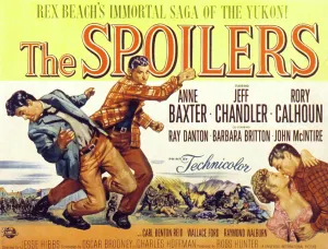 1955 Movies Prints: THE SPOILERS, Rory Calhoun, Jeff Chandler, Anne Baxter, 1955