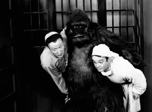 Gorilla Prints: SPOOK BUSTERS, from left, Huntz Hall, Leo Gorcey, 1946