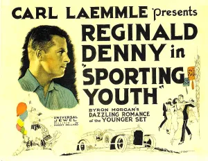 Reginald Prints: SPORTING YOUTH, Reginald Denny on poster art, 1924