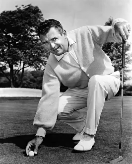 Golf Club Prints: Sportscaster Chick Hearn, ca 1960s. Courtesy: CSU Archives/Everett Collection