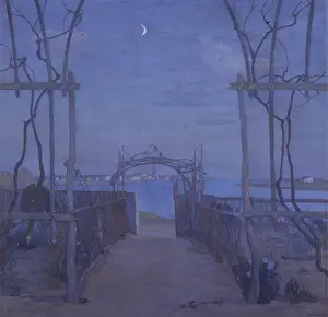 Garden Prints: Spring Evening, by Umberto Moggioli