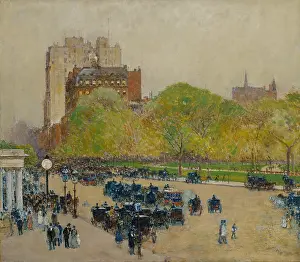 Specific Place Prints: SPRING MORNING IN THE HEART OF THE CITY