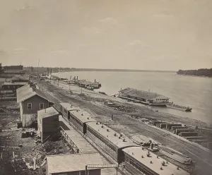 Lcgr1809 Prints: Springfield block, was the site of a passenger depot