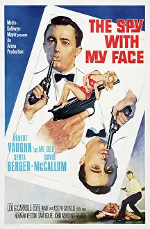 Vaughn Prints: THE SPY WITH MY FACE, US poster art, left and right: Robert Vaughn, 1965