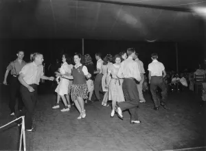 North Carolina Prints: Square dance team dancing at the Mountain Music Festival