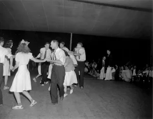 North Carolina Prints: Square dance team dancing at the Mountain Music Festival