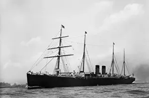Emigration Prints: SS GERMANTIC was operated by the British White Star Line from 1875-1903