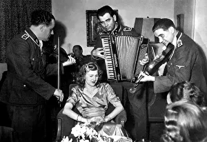 Images Dated 27th March 2007: SS musicians play to Eva Braun at her sister's wedding