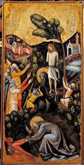 Friar Prints: St Anthony the Abbot holds Effrons body St Anthony the Abbot resuscitates three men killed by the wild animals