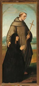 Mid Adult Men Prints: St Anthony presenting Giulia Trivulzio