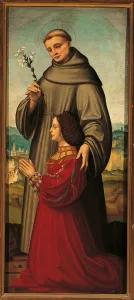 Habit Prints: St Anthony presenting Giulia Trivulzio