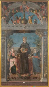Monogram Prints: St Bernardine of Siena and Angels