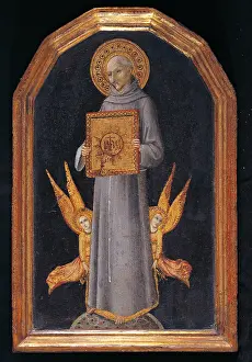 Friar Prints: St Bernardino in Glory, by Sano di Pietro