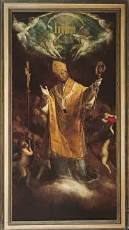 Cherub Prints: St Charles in Glory, by Giovan Battista Crespi known as Cerano