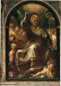 Picture Frame Prints: St Charles in Glory, by Giulio Cesare Procaccini