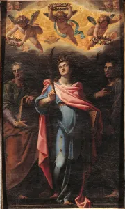Mid Air Prints: St Domitilla between Saints Nereus and Achilleus