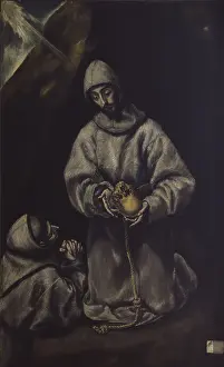 Habit Prints: St. Francis meditating on death
