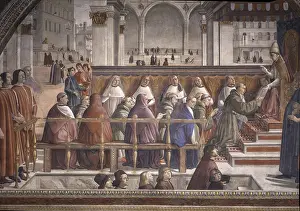 Steps Prints: St. Francis Receiving the Rule by Pope Honorius III (San Francesco riceve la regola da papa Onorio III)