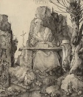 1510s Prints: St Jerome in the Wilderness, by Albrecht Durer