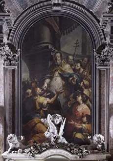Halo Prints: St. John the Alms-dispensing as dispends alms