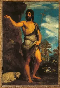 Gesturing Prints: St John the Baptist, by Tiziano Vecellio known as Titian