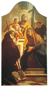 Indoors Prints: St Joseph with Christ Child and St Francis of Paola