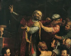 Arms Up Prints: St Mark Attacked by the Turks during the Mass